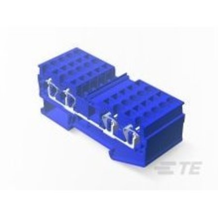 TE CONNECTIVITY 4 Mm 2 Wire 2 In 2 Out Spring Clamp Type Terminal Block 2271579-2